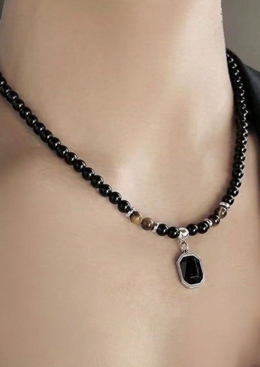 Collar de piedra ojo de tigre